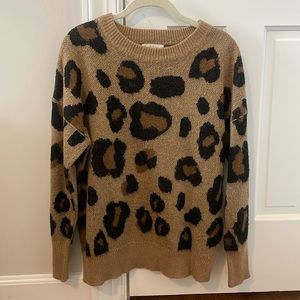 Peach Love Cheetah Sweater